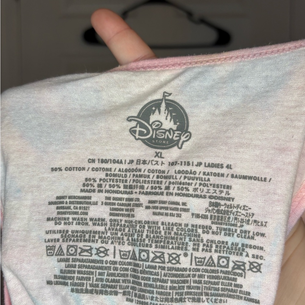 Disney Pink and Blue Logo Shirt